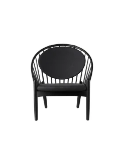 Poul M. Volther J166 Jørna - Stol - Jet Black - Dark Grey- Lænestole
