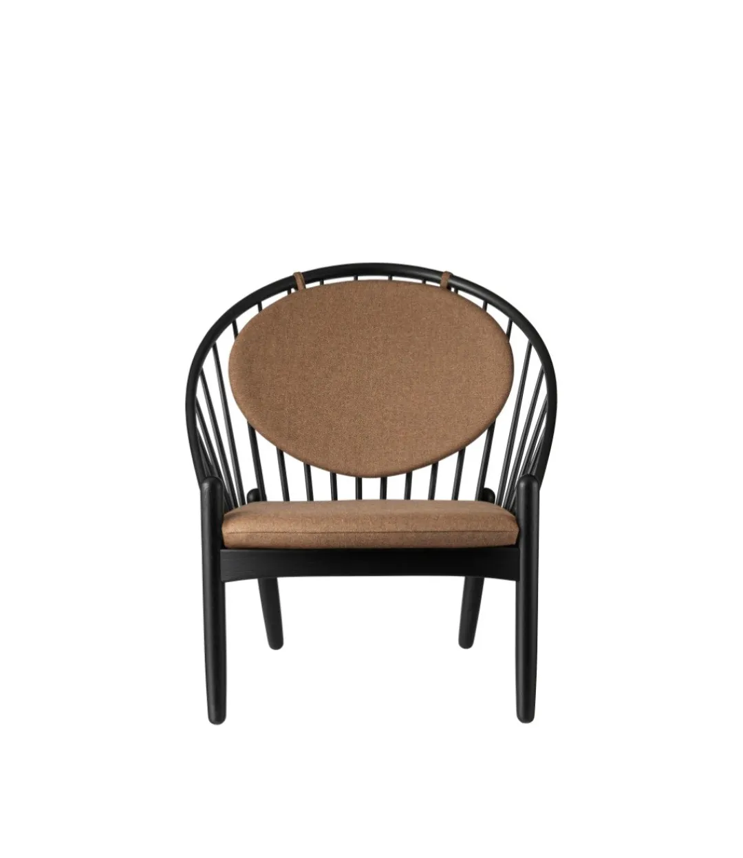 Poul M. Volther J166 Jørna - Stol - Jet Black - Brown- Lænestole