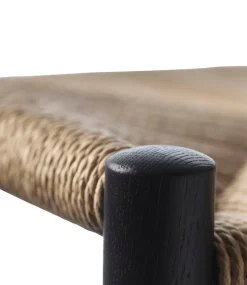 Jørgen Bækmark J164B - Barstol firkantet - Eg - Jet Black- Barstole