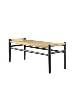 Jørgen Bækmark J83B - Bænk - Bøg - Jet Black- Bænke