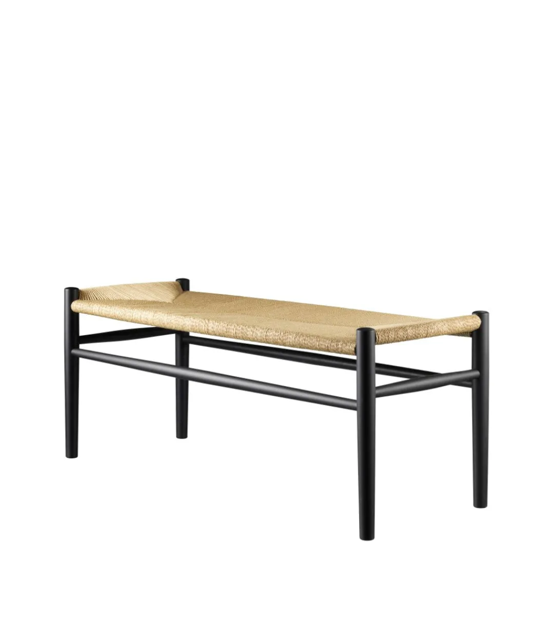 Jørgen Bækmark J83B - Bænk - Bøg - Jet Black- Bænke