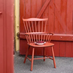Børge Mogensen J52B - Stol - Bøg - Brick Red- Spisebordsstole