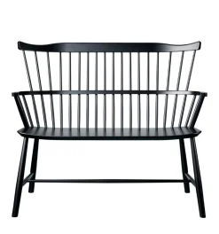 Børge Mogensen J52D - Bænk - Bøg - Jet Black- Bænke