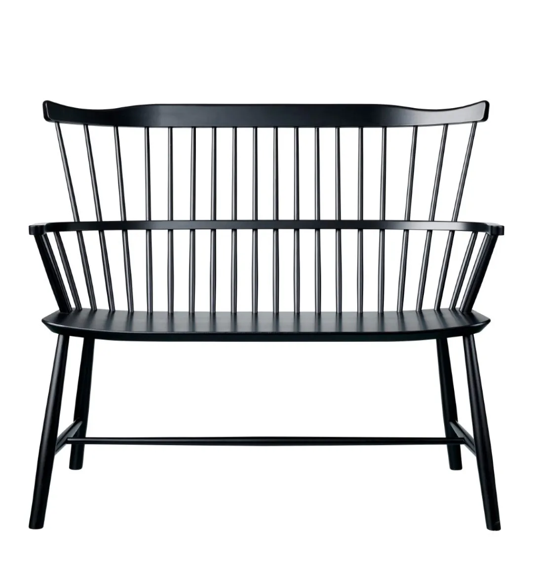 Børge Mogensen J52D - Bænk - Bøg - Jet Black- Bænke