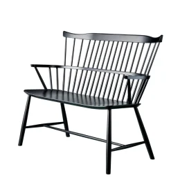 Børge Mogensen J52D - Bænk - Bøg - Jet Black- Bænke