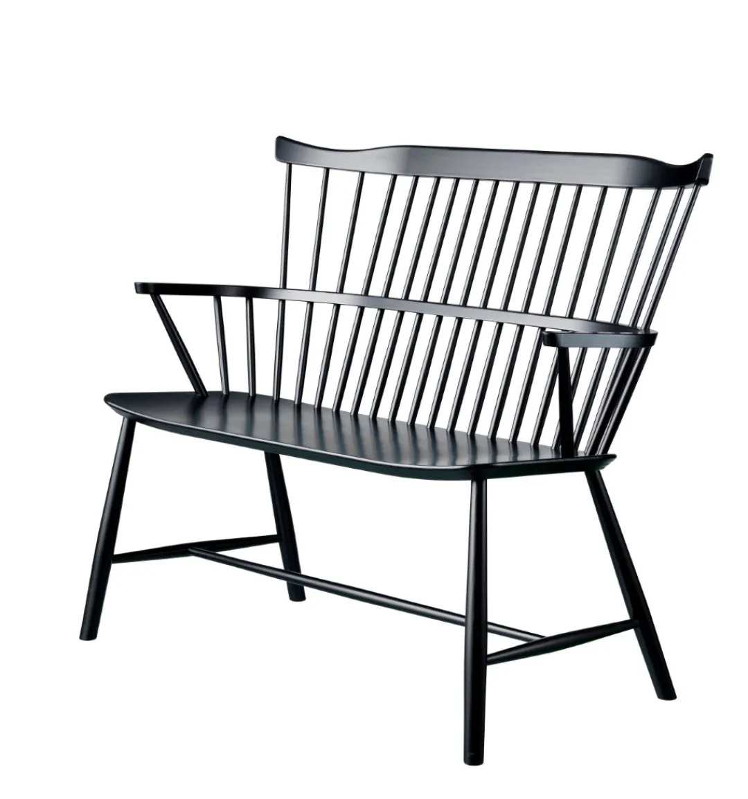 Børge Mogensen J52D - Bænk - Bøg - Jet Black- Bænke