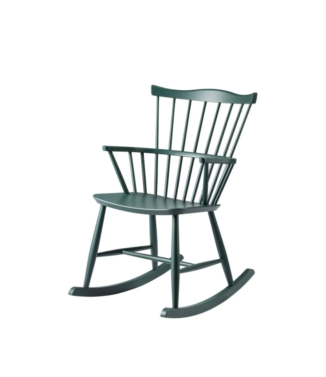 Børge Mogensen J52G - Gyngestol - Bøg - Black Green- Lænestole