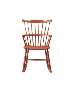 Børge Mogensen J52G - Gyngestol - Bøg - Brick Red- Lænestole