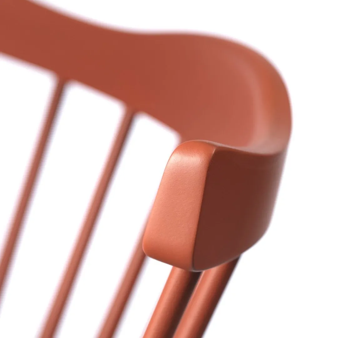 Børge Mogensen J52G - Gyngestol - Bøg - Brick Red- Lænestole