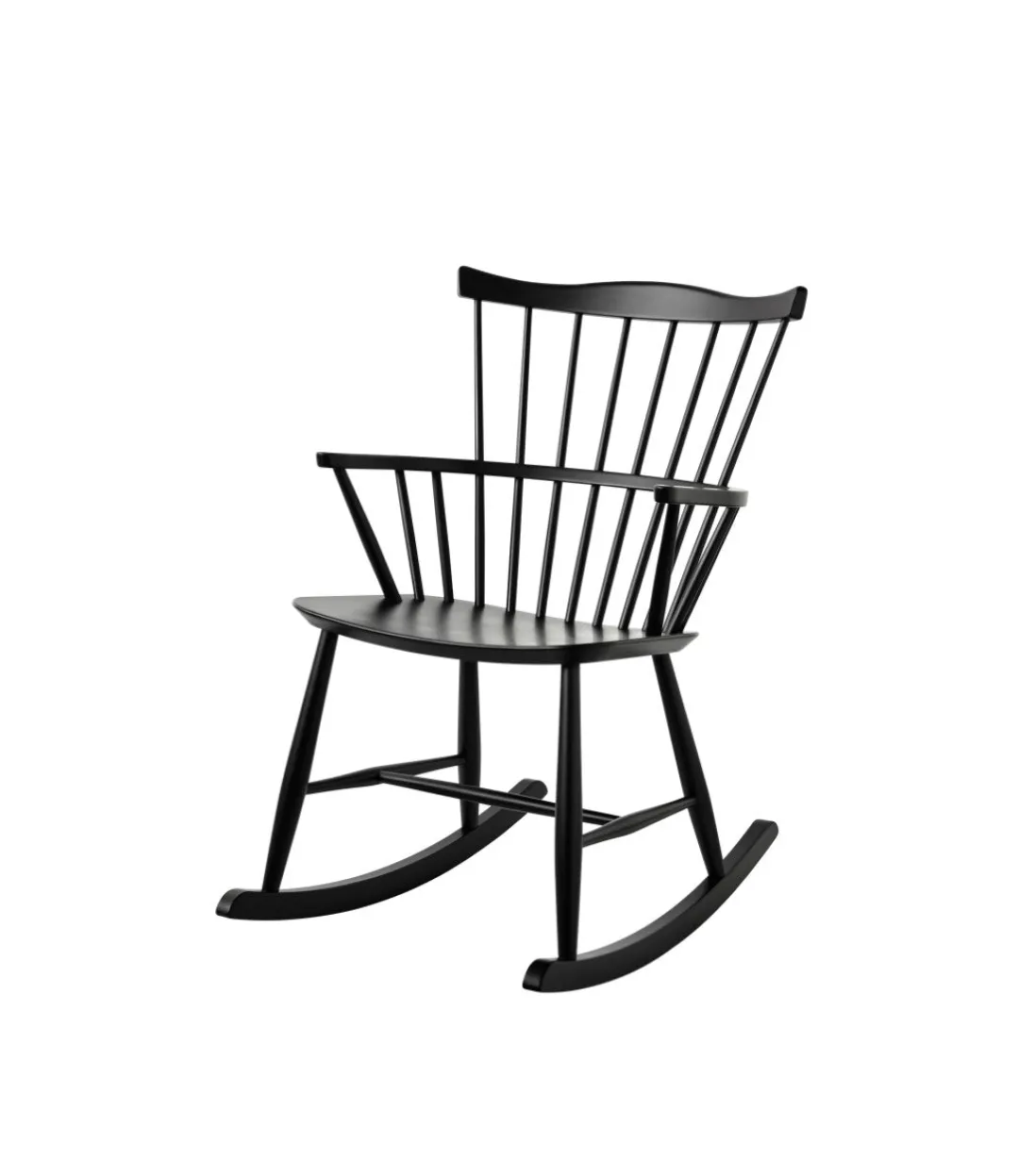 Børge Mogensen J52G - Gyngestol - Bøg - Jet Black- Lænestole
