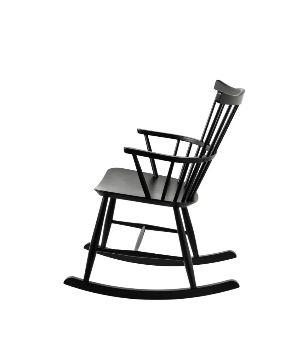 Børge Mogensen J52G - Gyngestol - Bøg - Jet Black- Lænestole