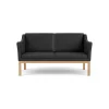 Mogens Koch L45 - MK154 - 2 pers. sofa - Black- 2 Personers Sofa