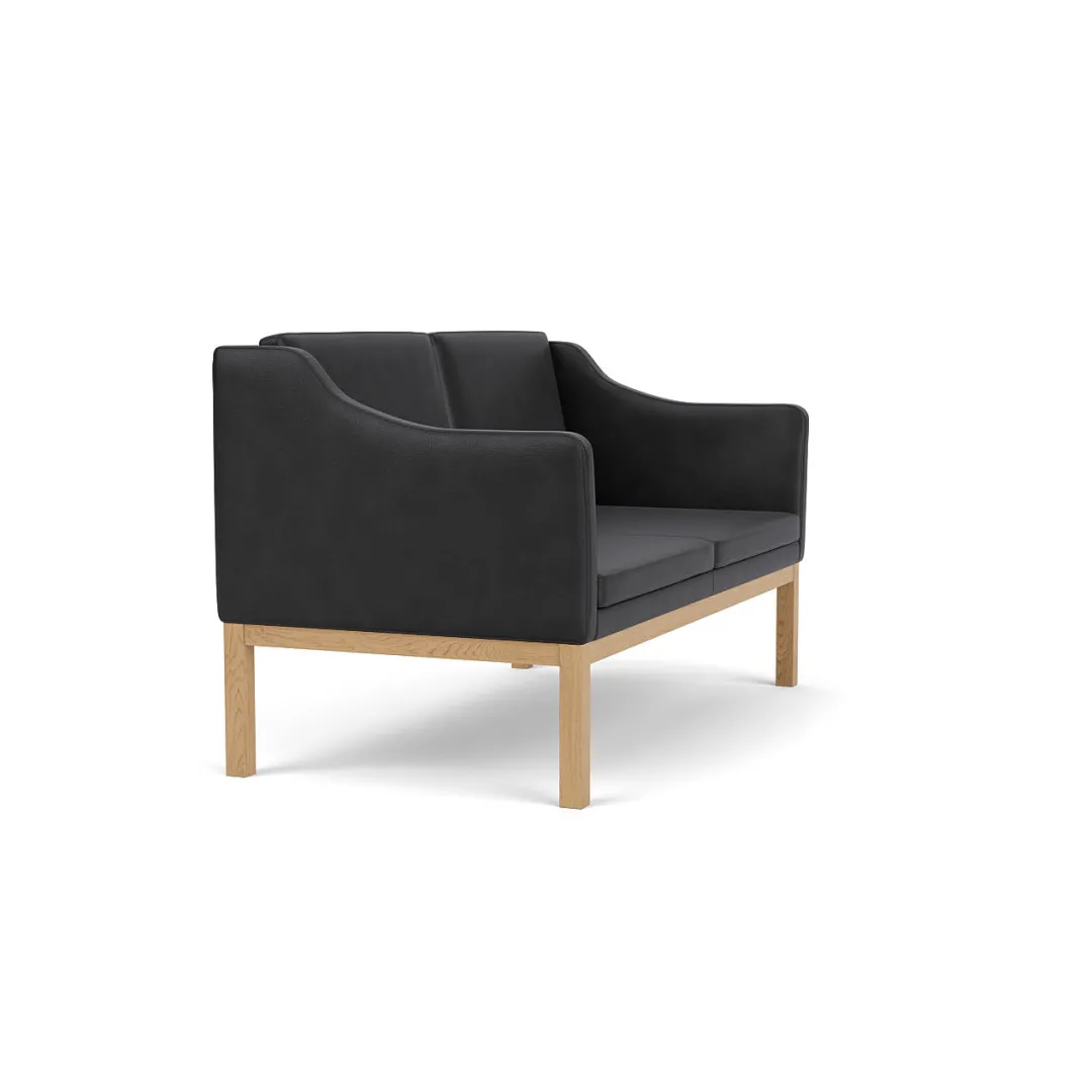 Mogens Koch L45 - MK154 - 2 pers. sofa - Black- 2 Personers Sofa