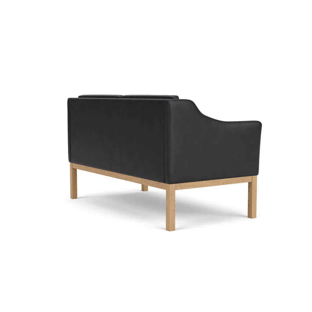 Mogens Koch L45 - MK154 - 2 pers. sofa - Black- 2 Personers Sofa