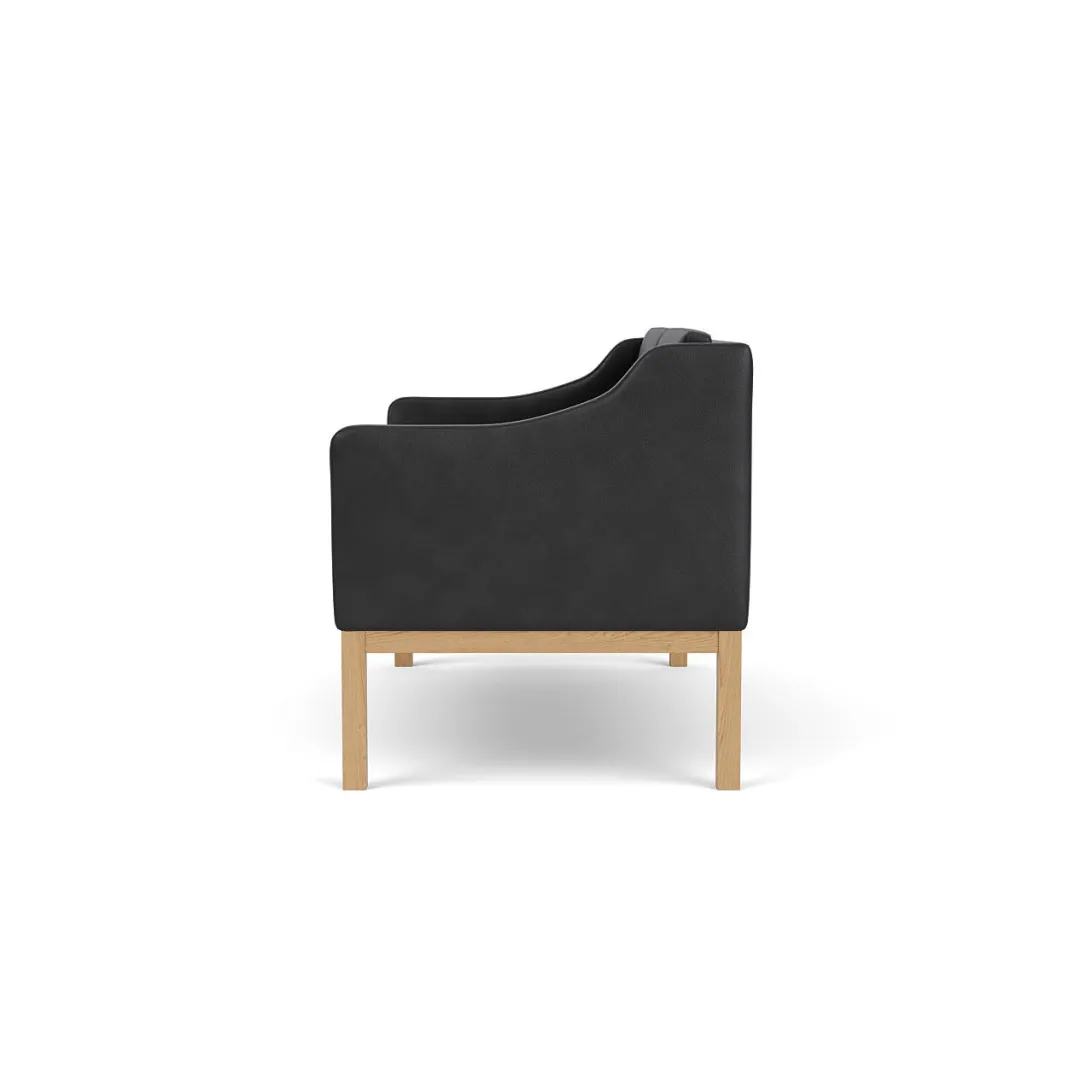 Mogens Koch L45 - MK154 - 2 pers. sofa - Black- 2 Personers Sofa