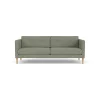 Unit10 L42 Firhøj - 2,5 pers. sofa - Eg - Green-Melange- 2,5 Personers Sofa