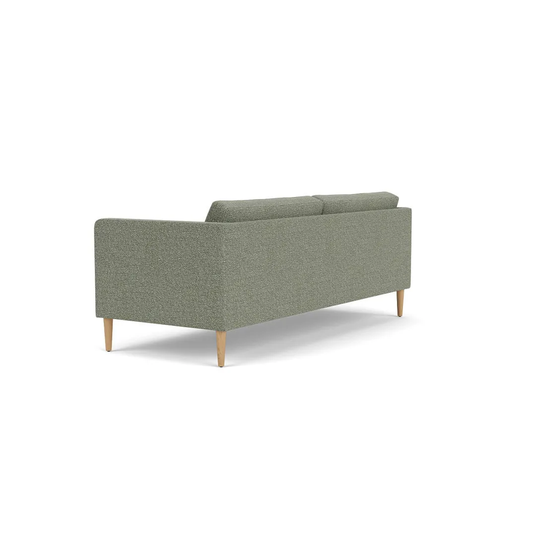 Unit10 L42 Firhøj - 2,5 pers. sofa - Eg - Green-Melange- 2,5 Personers Sofa