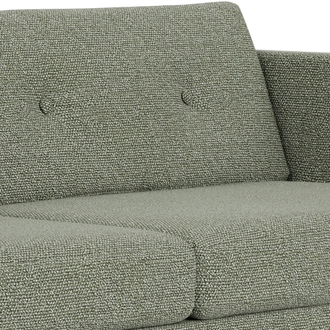 Unit10 L42 Firhøj - 2,5 pers. sofa - Eg - Green-Melange- 2,5 Personers Sofa