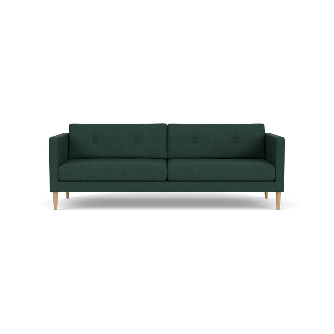 Unit10 L42 Firhøj - 3 pers. sofa - Eg - Green (32)- 3 Personers Sofa