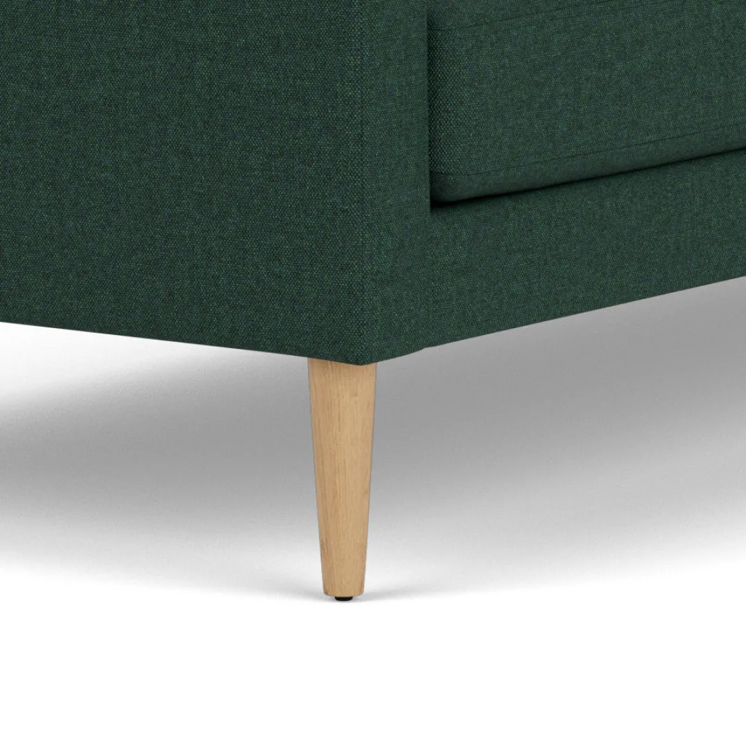 Unit10 L42 Firhøj - 3 pers. sofa - Eg - Green (32)- 3 Personers Sofa