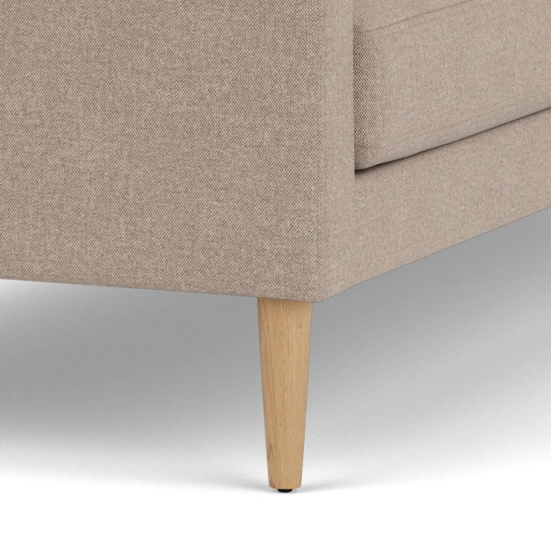 Unit10 L42 Firhøj - 2,5 pers. sofa - Eg - Beige (61)- 2,5 Personers Sofa