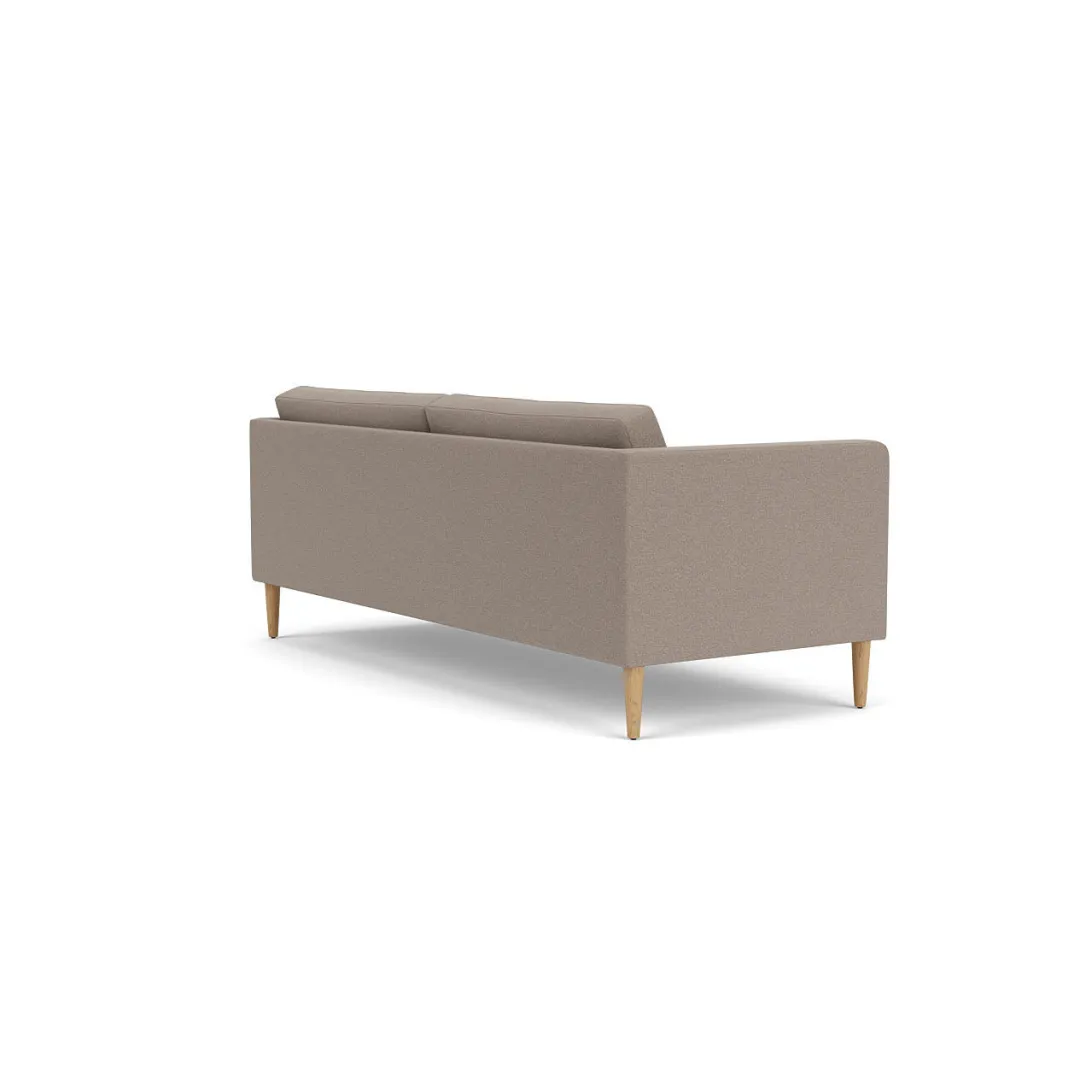 Unit10 L42 Firhøj - 2,5 pers. sofa - Eg - Stone (181)- 2,5 Personers Sofa