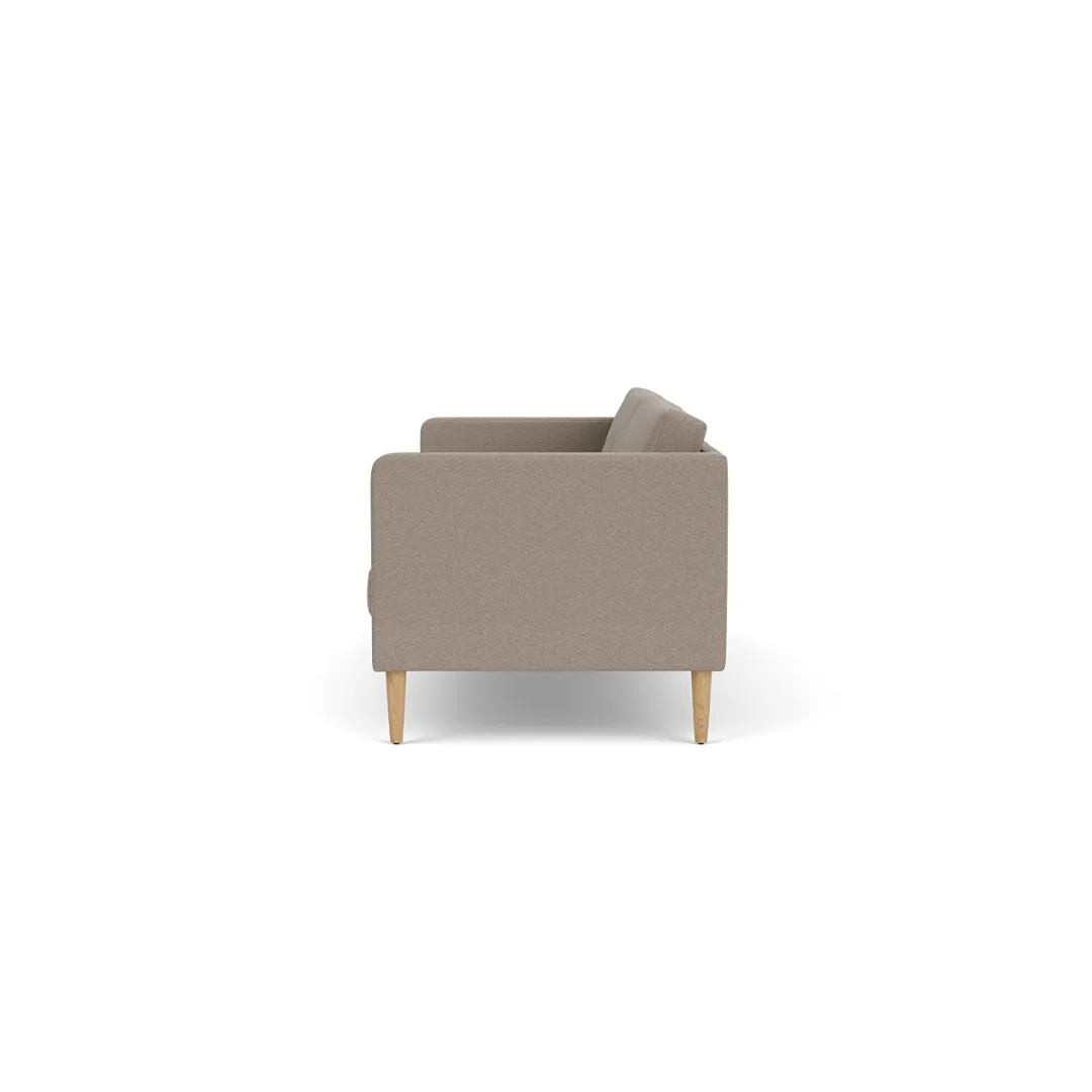 Unit10 L42 Firhøj - 2,5 pers. sofa - Eg - Stone (181)- 2,5 Personers Sofa