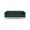 Unit10 L42 Firhøj - 2,5 pers. sofa - Eg - Green (32)- 2,5 Personers Sofa