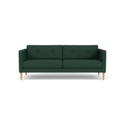 Unit10 L42 Firhøj - 2,5 pers. sofa - Eg - Green (32)- 2,5 Personers Sofa