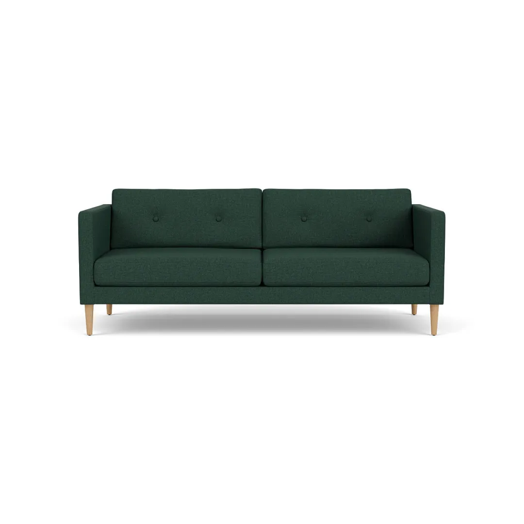 Unit10 L42 Firhøj - 2,5 pers. sofa - Eg - Green (32)- 2,5 Personers Sofa