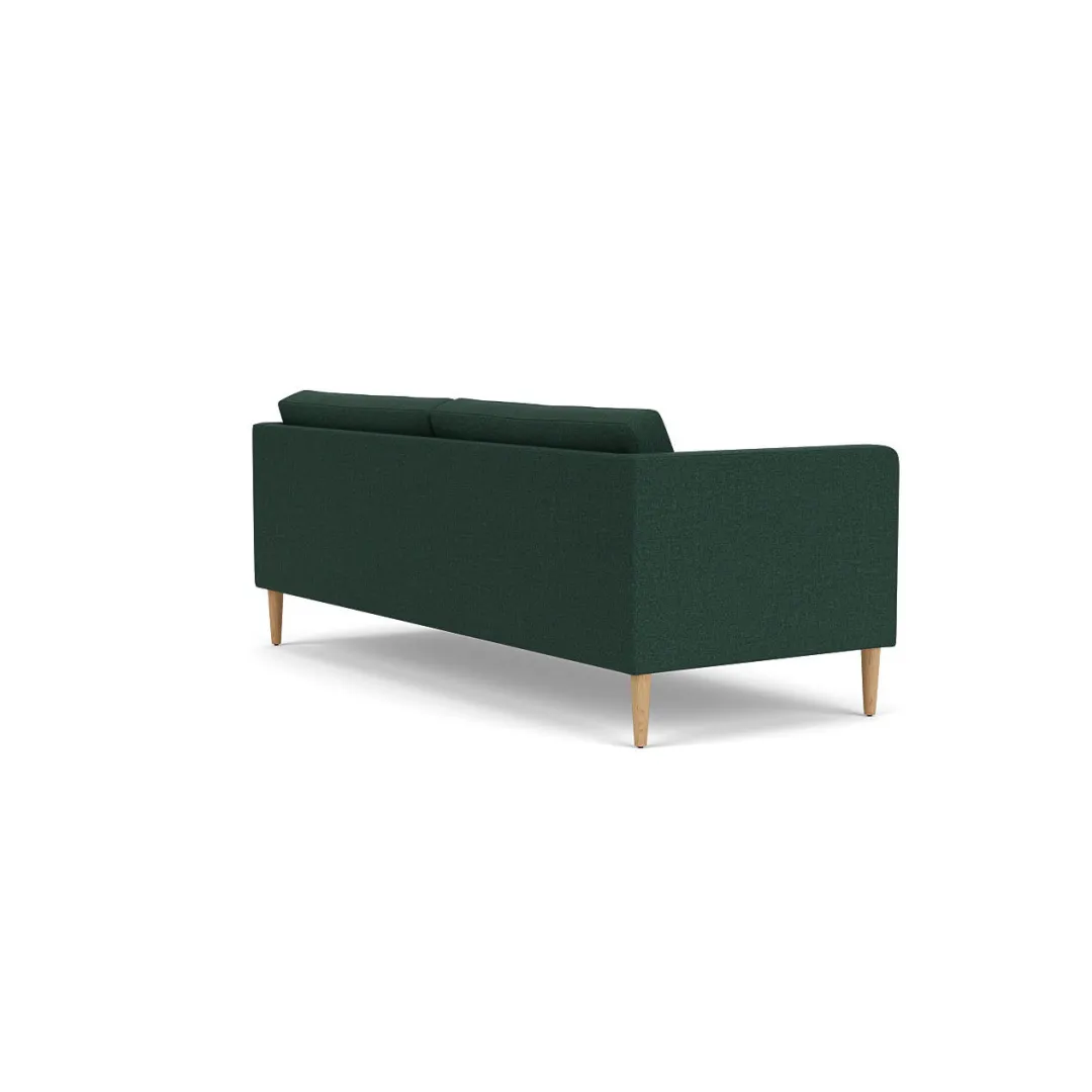 Unit10 L42 Firhøj - 2,5 pers. sofa - Eg - Green (32)- 2,5 Personers Sofa