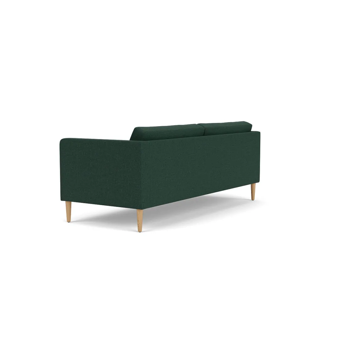 Unit10 L42 Firhøj - 2,5 pers. sofa - Eg - Green (32)- 2,5 Personers Sofa