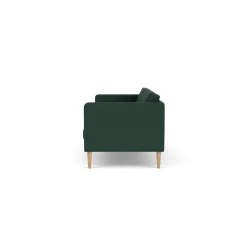 Unit10 L42 Firhøj - 2,5 pers. sofa - Eg - Green (32)- 2,5 Personers Sofa