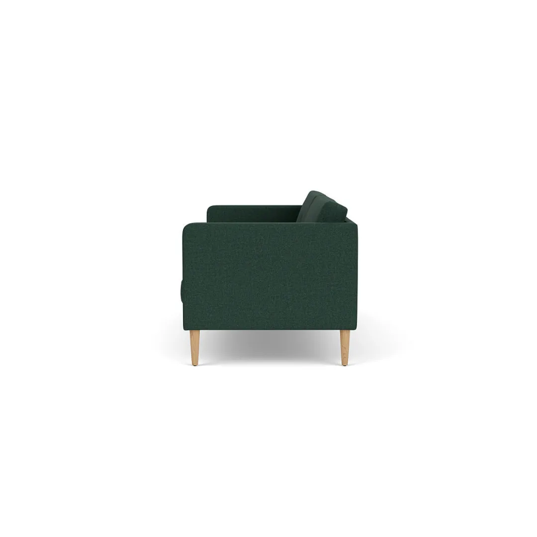Unit10 L42 Firhøj - 2,5 pers. sofa - Eg - Green (32)- 2,5 Personers Sofa