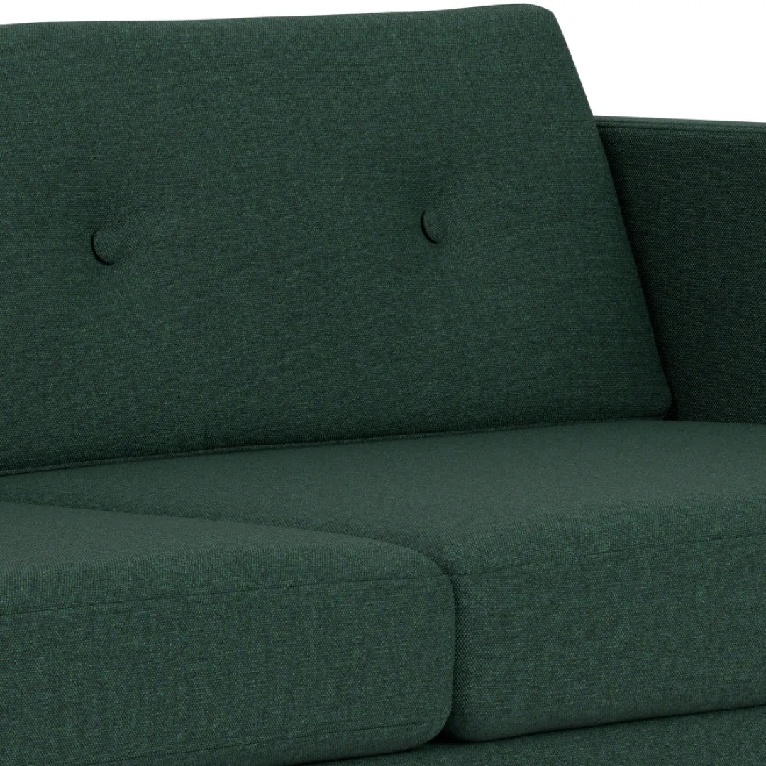 Unit10 L42 Firhøj - 2,5 pers. sofa - Eg - Green (32)- 2,5 Personers Sofa