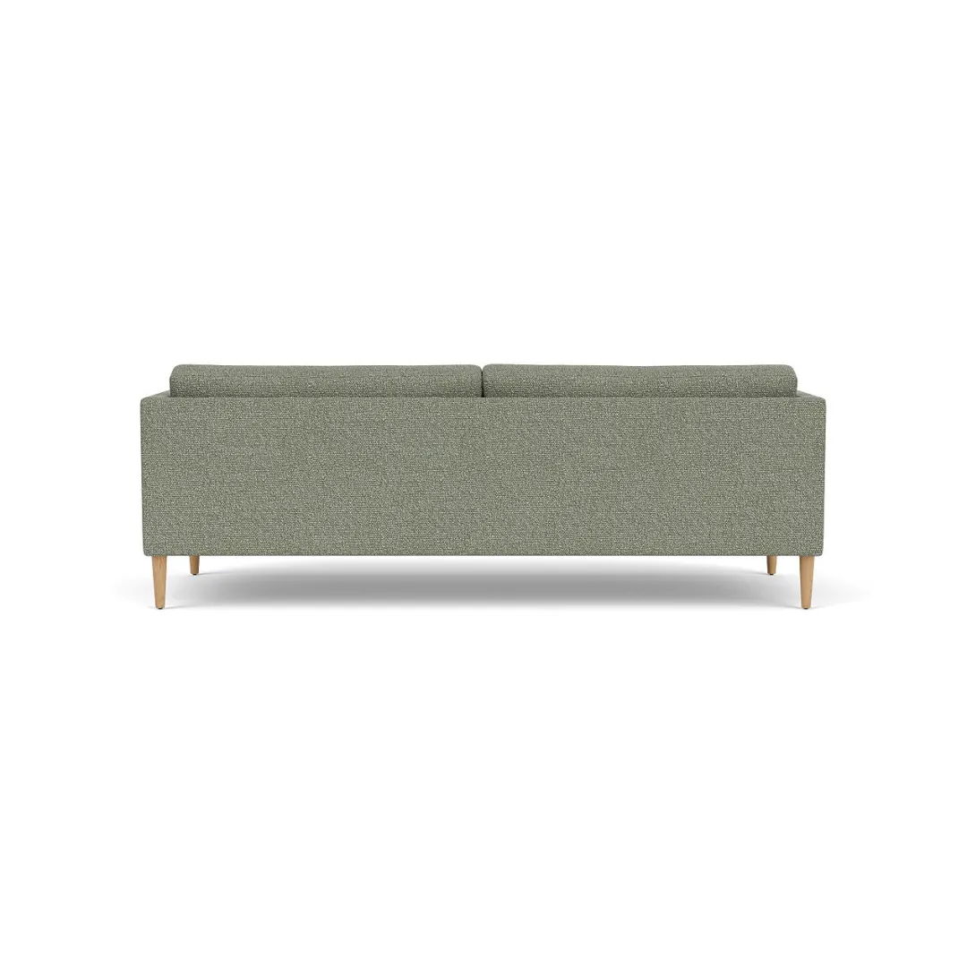 Unit10 L42 Firhøj - 3 pers. sofa - Eg - Green-Melange(56)- 3 Personers Sofa