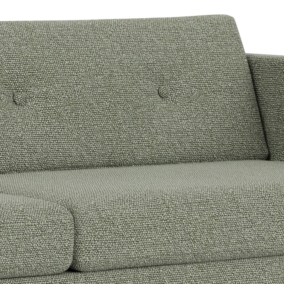 Unit10 L42 Firhøj - 3 pers. sofa - Eg - Green-Melange(56)- 3 Personers Sofa