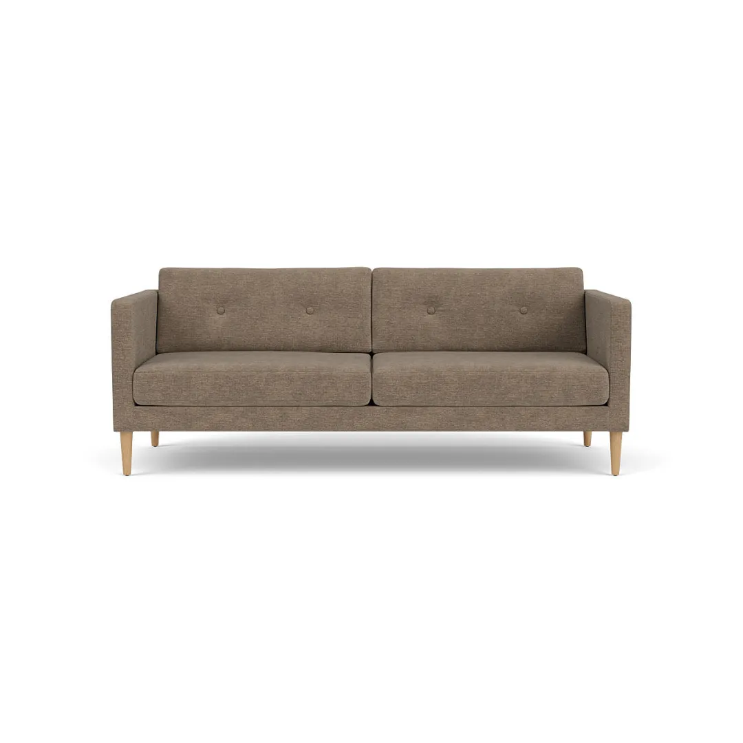 Unit10 L42 Firhøj - 2,5 pers. sofa - Eg - Taupe (233)- 2,5 Personers Sofa