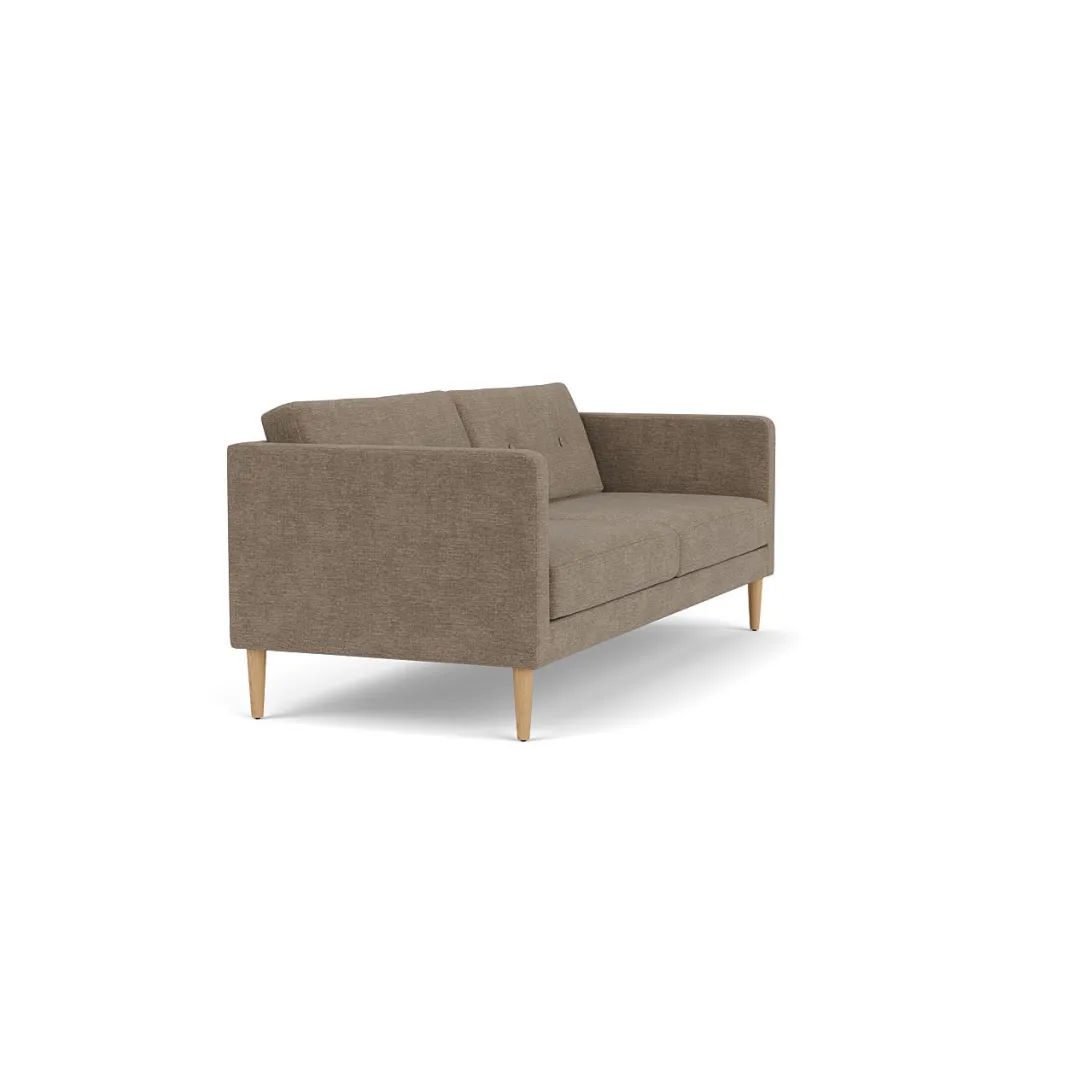 Unit10 L42 Firhøj - 2,5 pers. sofa - Eg - Taupe (233)- 2,5 Personers Sofa