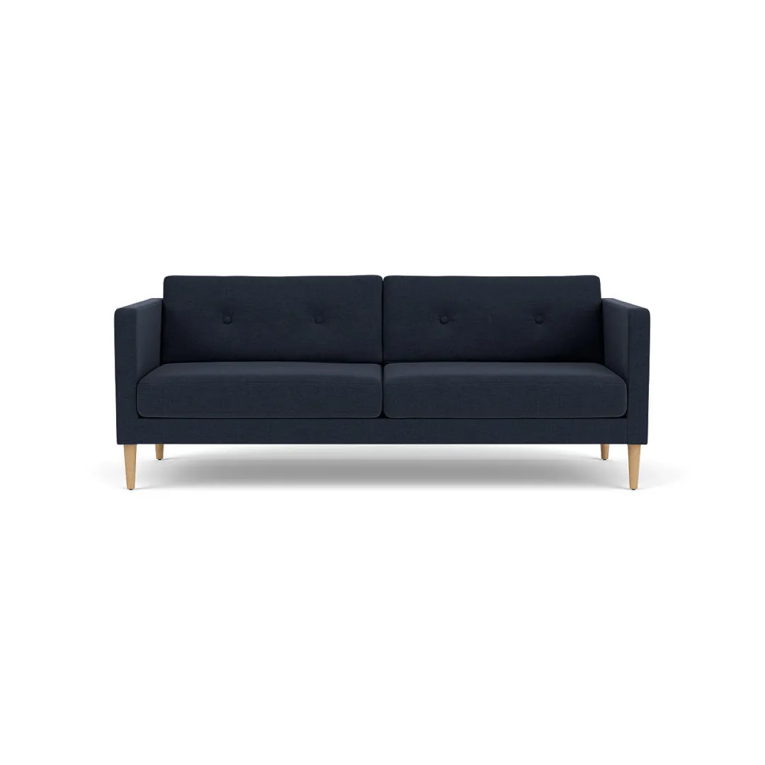 Unit10 L42 Firhøj - 2,5 pers. sofa - Eg - Dark Blue (36)- 2,5 Personers Sofa