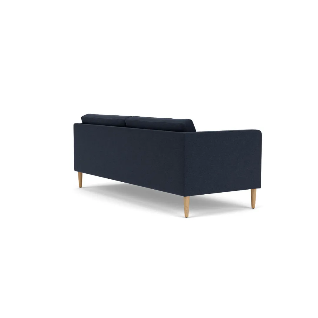 Unit10 L42 Firhøj - 2,5 pers. sofa - Eg - Dark Blue (36)- 2,5 Personers Sofa