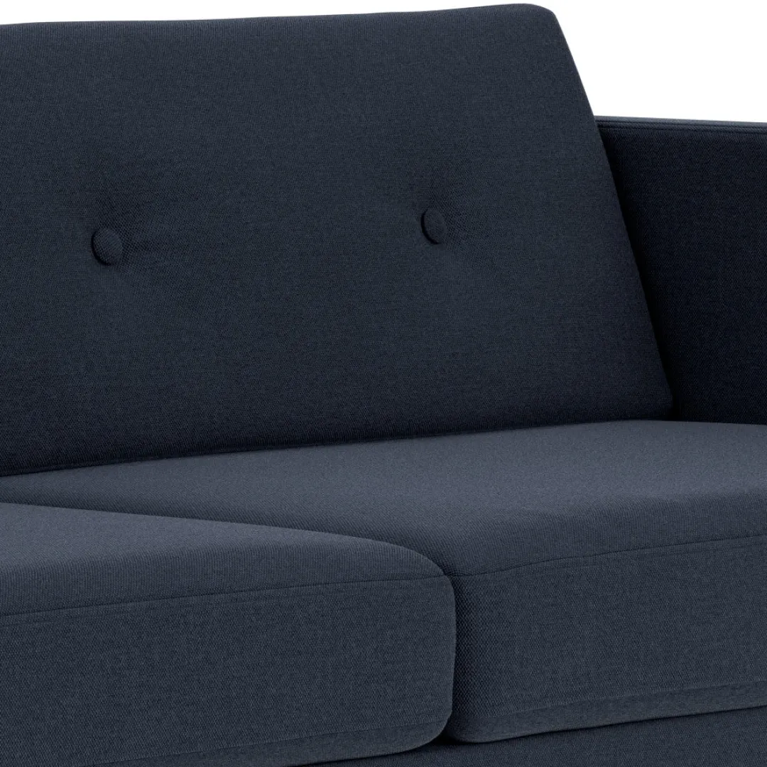 Unit10 L42 Firhøj - 2,5 pers. sofa - Eg - Dark Blue (36)- 2,5 Personers Sofa