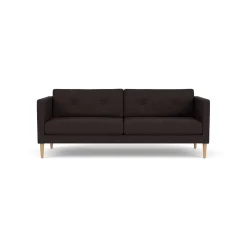 Unit10 L42 Firhøj - 2,5 pers. sofa - Eg - Black-Brown- 2,5 Personers Sofa