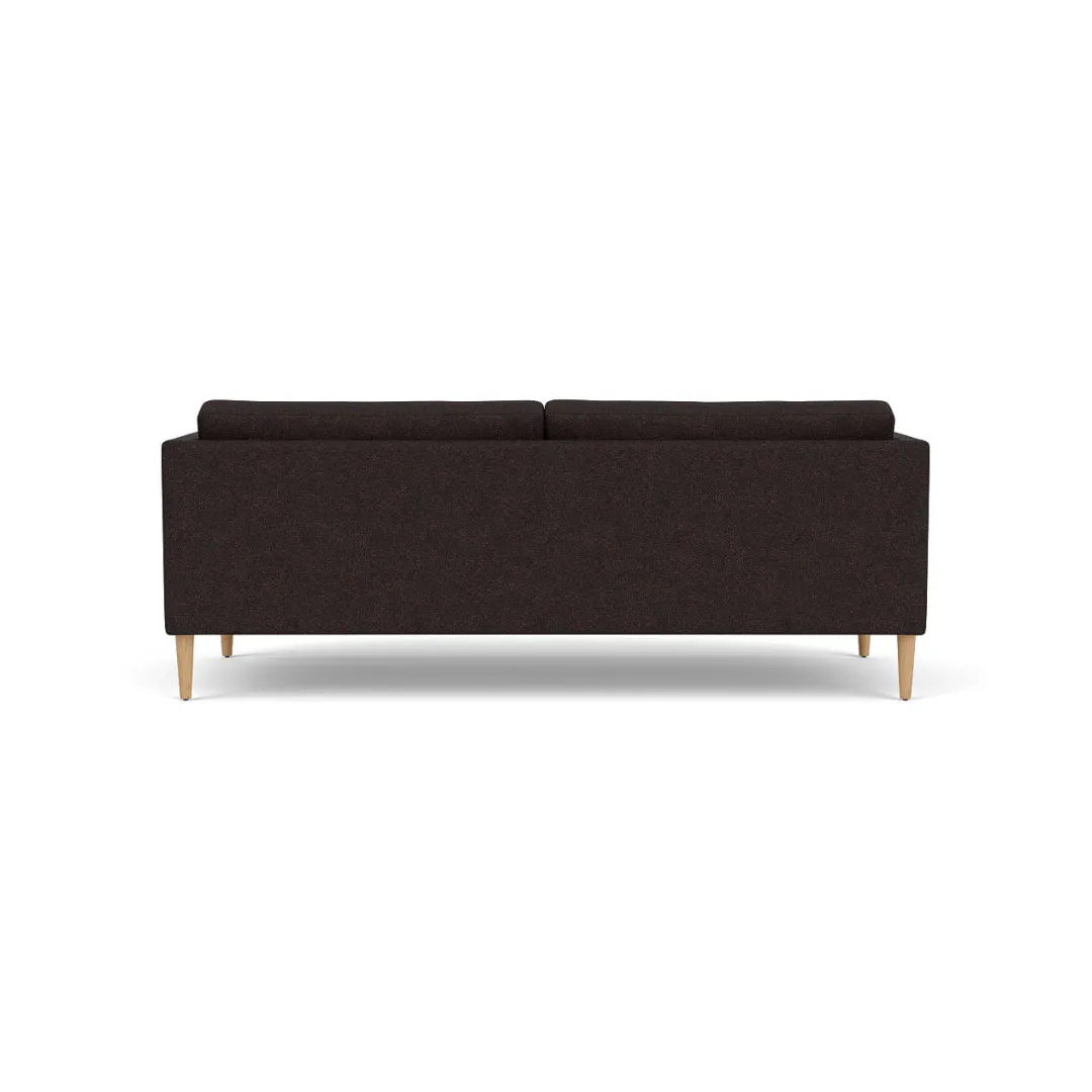 Unit10 L42 Firhøj - 2,5 pers. sofa - Eg - Black-Brown- 2,5 Personers Sofa