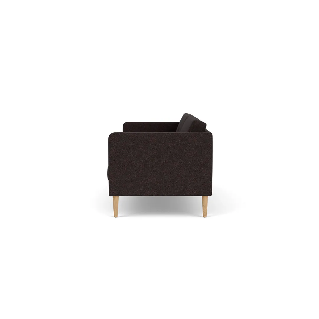 Unit10 L42 Firhøj - 2,5 pers. sofa - Eg - Black-Brown- 2,5 Personers Sofa