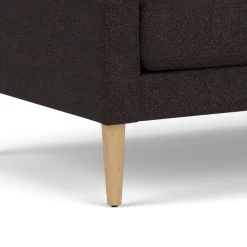 Unit10 L42 Firhøj - 2,5 pers. sofa - Eg - Black-Brown- 2,5 Personers Sofa