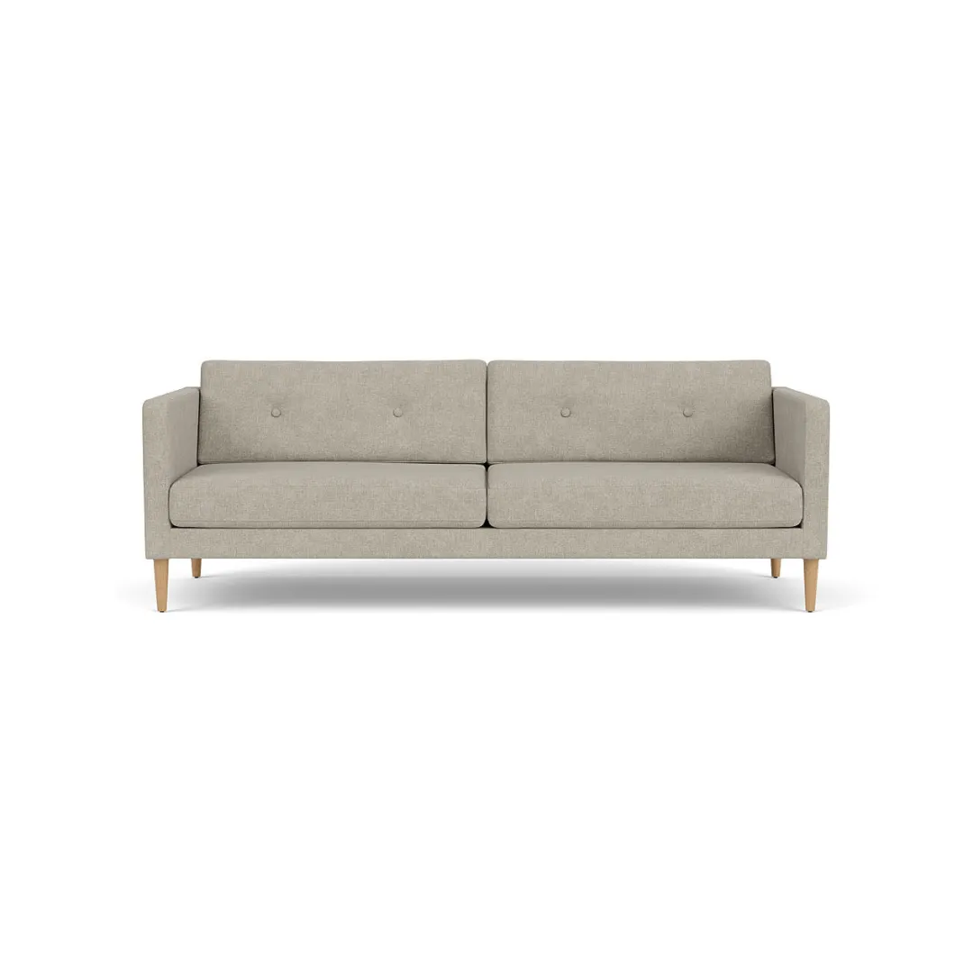 Unit10 L42 Firhøj - 3 pers. sofa - Eg - Light Grey (30)- 3 Personers Sofa