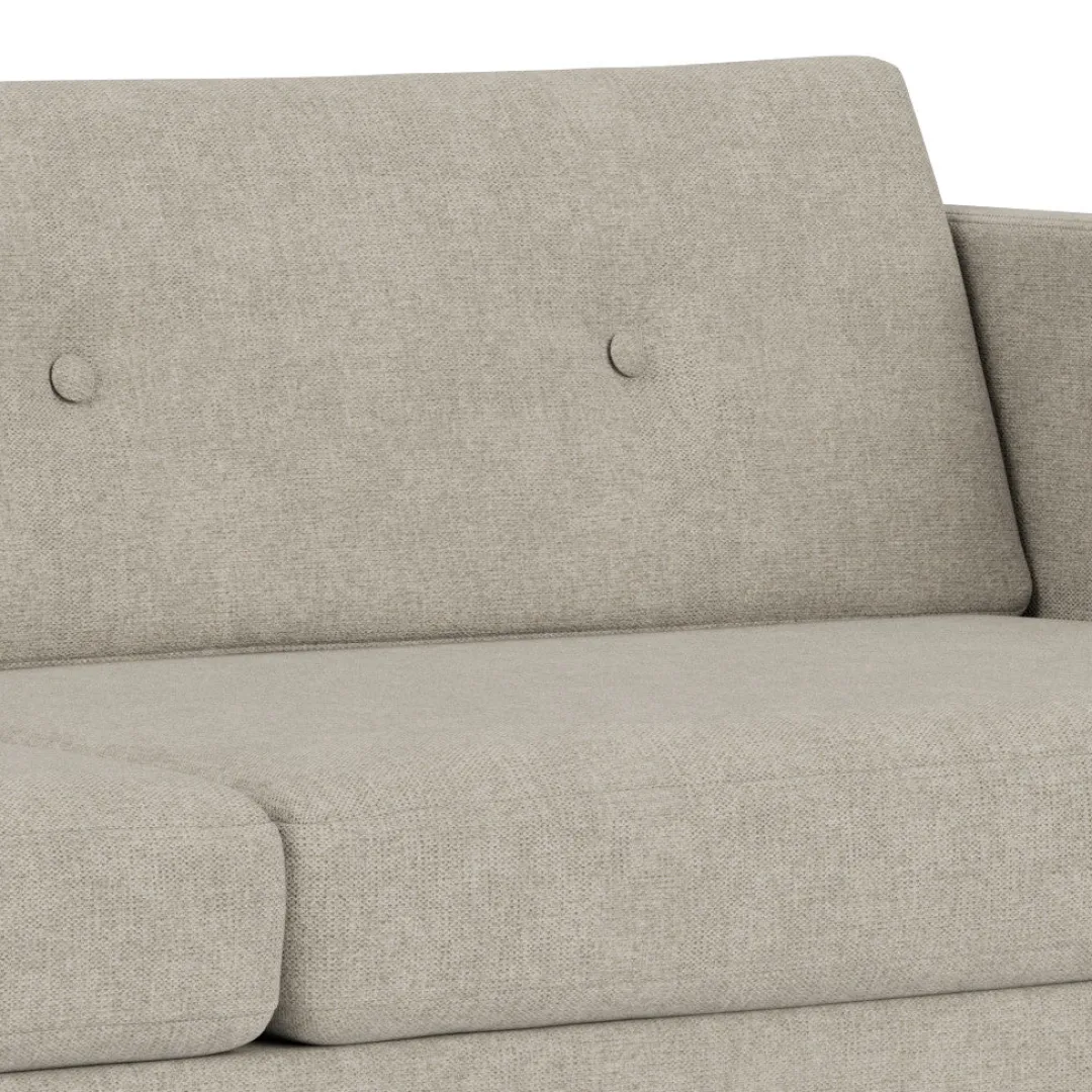 Unit10 L42 Firhøj - 3 pers. sofa - Eg - Light Grey (30)- 3 Personers Sofa