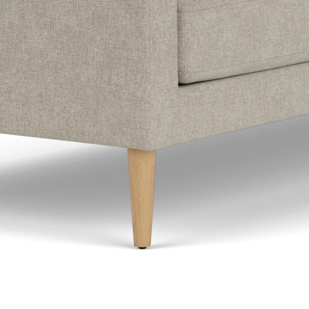 Unit10 L42 Firhøj - 3 pers. sofa - Eg - Light Grey (30)- 3 Personers Sofa
