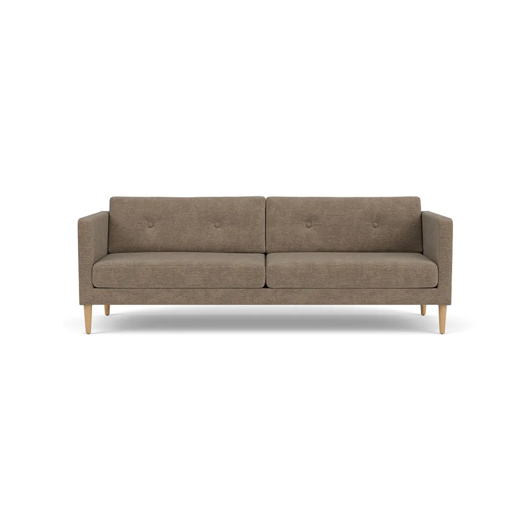 Unit10 L42 Firhøj - 3 pers. sofa - Eg - Taupe (233)- 3 Personers Sofa